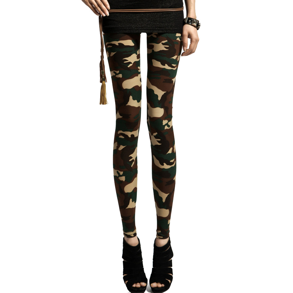 Casual Military Denim Trousers Tight Elastic High Waist Camouflage Pencil Pants Army Women Pants for Women EF8