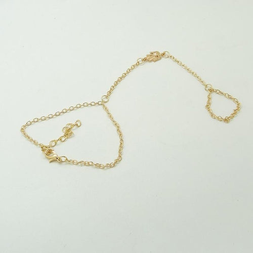 Elegant Womens Luck H  Of Fatima Hamsa Slave Golden Bracelet Finger EF8