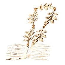 Hair Accessories Gold Leaf Chain With Comb Head Headb s For Women Girl Lady EF8