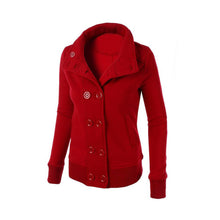 Fashion Woolen Coat Hooded Long Sleeves Double-breasted Slim Was Thin Jacket Windbreaker Factory Outlet EF8