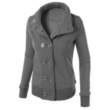 Fashion Woolen Coat Hooded Long Sleeves Double-breasted Slim Was Thin Jacket Windbreaker Factory Outlet EF8
