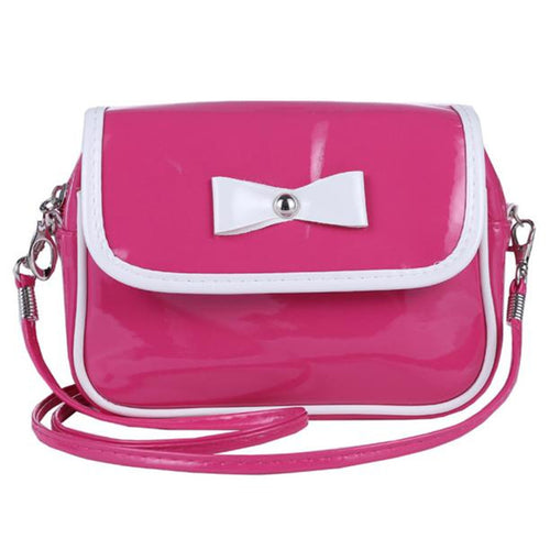 Ladies Women 7 Messenger Bags PU Leather Tote Satchel Fashion Lovely Girl Bowknot Crossbody Shoulder Handbags EF8