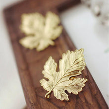 Leaf Brooch Pins Gift For Women Man Lovers' Jewelry Gold Sliver Color S  EF8