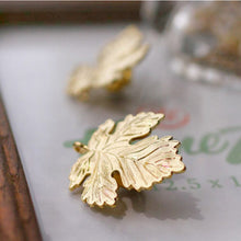 Leaf Brooch Pins Gift For Women Man Lovers' Jewelry Gold Sliver Color S  EF8