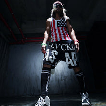 Men Hiphop Tank Tops American Flag Printed Vest Mens Undershirt For Men Bodybuilding Sleeveless Tank Top EF8