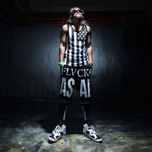 Men Hiphop Tank Tops American Flag Printed Vest Mens Undershirt For Men Bodybuilding Sleeveless Tank Top EF8