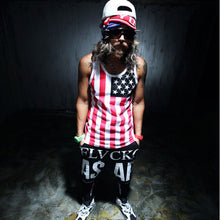 Men Hiphop Tank Tops American Flag Printed Vest Mens Undershirt For Men Bodybuilding Sleeveless Tank Top EF8