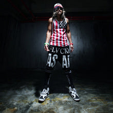 Men Hiphop Tank Tops American Flag Printed Vest Mens Undershirt For Men Bodybuilding Sleeveless Tank Top EF8
