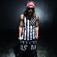 Men Hiphop Tank Tops American Flag Printed Vest Mens Undershirt For Men Bodybuilding Sleeveless Tank Top EF8