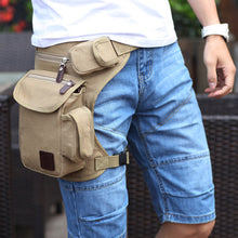 Men's Canvas Hip Belt Bum Fanny Pack Waist Multifunction Leg Bag men women travel Waist Bag Money Belt Bag bolso cintura EF8