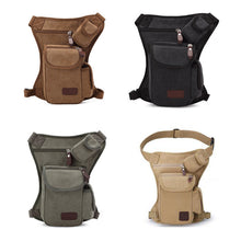 Men's Canvas Hip Belt Bum Fanny Pack Waist Multifunction Leg Bag men women travel Waist Bag Money Belt Bag bolso cintura EF8