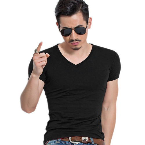 Mens Tops Tees Short Sleeve t shirt Man Men's T-shirt men's  v neck T shirt men EF8