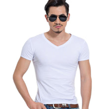 Mens Tops Tees Short Sleeve t shirt Man Men's T-shirt men's  v neck T shirt men EF8
