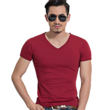 Mens Tops Tees Short Sleeve t shirt Man Men's T-shirt men's  v neck T shirt men EF8