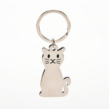 Metal cat keychains key rings animal key chains personalized car key holder pendant women bag charms key ring EF8