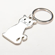 Metal cat keychains key rings animal key chains personalized car key holder pendant women bag charms key ring EF8
