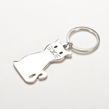 Metal cat keychains key rings animal key chains personalized car key holder pendant women bag charms key ring EF8