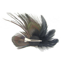 Peacock Feather Sparkling Rhinestones Bridal Wedding Hair Clip Head Accessory for Women Lady Beauty EF8