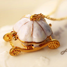 Pumpkin Carriage Necklace Cinderella Fairy Tale God-Mother Magic Alloy Chains Exquisite Pendants Necklace EF8
