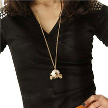 Pumpkin Carriage Necklace Cinderella Fairy Tale God-Mother Magic Alloy Chains Exquisite Pendants Necklace EF8