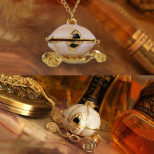 Pumpkin Carriage Necklace Cinderella Fairy Tale God-Mother Magic Alloy Chains Exquisite Pendants Necklace EF8