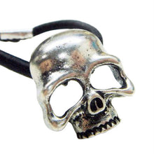 Punk Skull Hair Tie Cuff Wrap Ponytail Holder Hair B  Rope Accessories Gold Silver Bronze color EF8