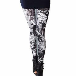 Quality Novelty Pretty Long Leggings Dot Britain Flag Pattern Leggings Fall Slim Leggings Women Ladies One Size EF8