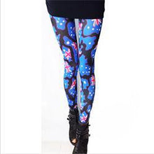 Quality Novelty Pretty Long Leggings Dot Britain Flag Pattern Leggings Fall Slim Leggings Women Ladies One Size EF8