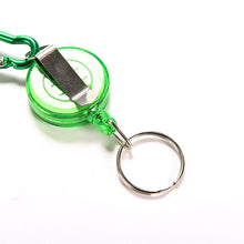Retractable Metal Card Badge Holder Ring Belt Clip Pull Camping Key Chain Colourful Strap Carabiner Clip Card label Keyring EF8
