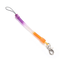 Retractable telephone cord key chain mobile phone chain plastic keychain tool elastic rope rope EF8