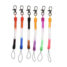 Retractable telephone cord key chain mobile phone chain plastic keychain tool elastic rope rope EF8