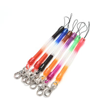 Retractable telephone cord key chain mobile phone chain plastic keychain tool elastic rope rope EF8
