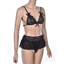 Sexy Costumes Details Sexy Lingerie Dress Underwear Lace Set Erotic Lingerie G-string Balck Red  EF8