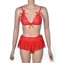 Sexy Costumes Details Sexy Lingerie Dress Underwear Lace Set Erotic Lingerie G-string Balck Red  EF8