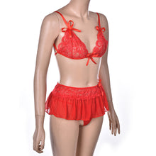 Sexy Costumes Details Sexy Lingerie Dress Underwear Lace Set Erotic Lingerie G-string Balck Red  EF8