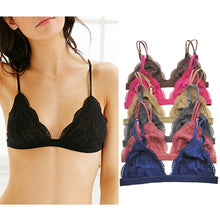 Sexy Transparent Bralet Lace Bralette Crop Top Bra Unpadded Wireless Brassiere See Through Intimates Camis For Women EF8