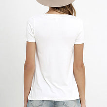European T Shirt Women Sexy V Neck Hollow Out Top Casual Basic T-shirt Plus Size EF8