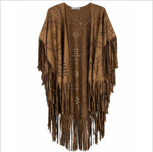 Design Coat Shawl Beige Cream Floral Cut Out Asymmetric Fringe Tasseled Kimono Cover EF8