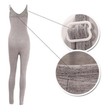 Women jumpsuit Solid Color Sleeveless Simple   Elegant Bodycon Playsuit EF8