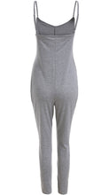 Women jumpsuit Solid Color Sleeveless Simple   Elegant Bodycon Playsuit EF8