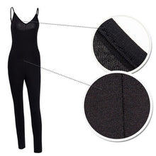Women jumpsuit Solid Color Sleeveless Simple   Elegant Bodycon Playsuit EF8