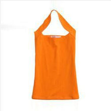 Sexy Cotton Halter Neck Sleeveless Vest Tank Backless Crop Top Strapless Bottoming Sheath Slim Vest For Women Ladie EF8