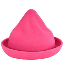 Style Vintage Women Men Woolen Roll Brim Bowler Hats Unisex Billycock Tops Hats ing EF8