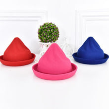 Style Vintage Women Men Woolen Roll Brim Bowler Hats Unisex Billycock Tops Hats ing EF8
