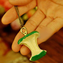 jewelry Vintage Style Green Red Apple Pendant Fruit statement necklace jewelr EF8