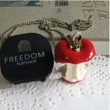 jewelry Vintage Style Green Red Apple Pendant Fruit statement necklace jewelr EF8