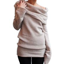 Women Casual Long Sleeve Knitted Sweater Sexy Sweaters Blusas Ladies Plus Size Women Pullover Tops EF8