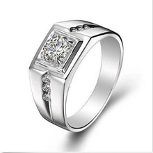 Vintage Chic Engagement Men Wedding Finger Rings Crystal Men Rings Jewelry Gifts S  EF8