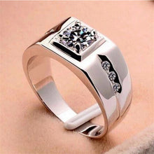Vintage Chic Engagement Men Wedding Finger Rings Crystal Men Rings Jewelry Gifts S  EF8