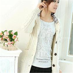 Cardigan Women Full Sleeve Long Loose Knitted Cardigans Hooded Sweater For Young Lady EF8